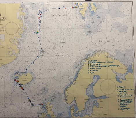 Our route for the next 2.5 weeks